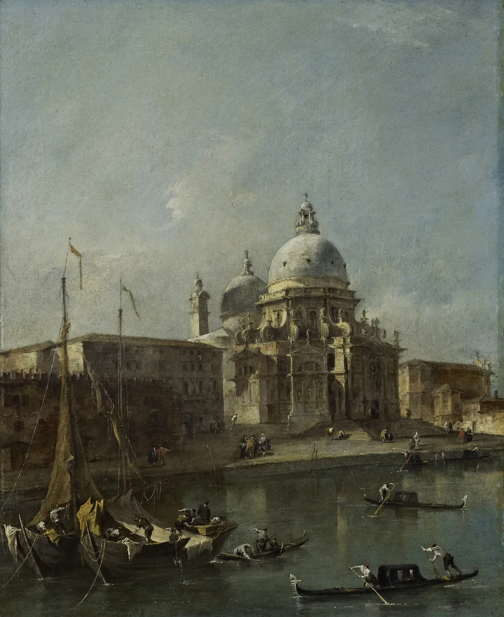 Santa Maria della Salute, Venice, by Francesco Guardi, oil, 1770