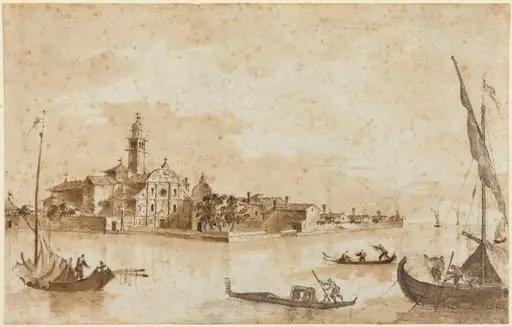 The Island of San Clemente, by Francesco Guardi
