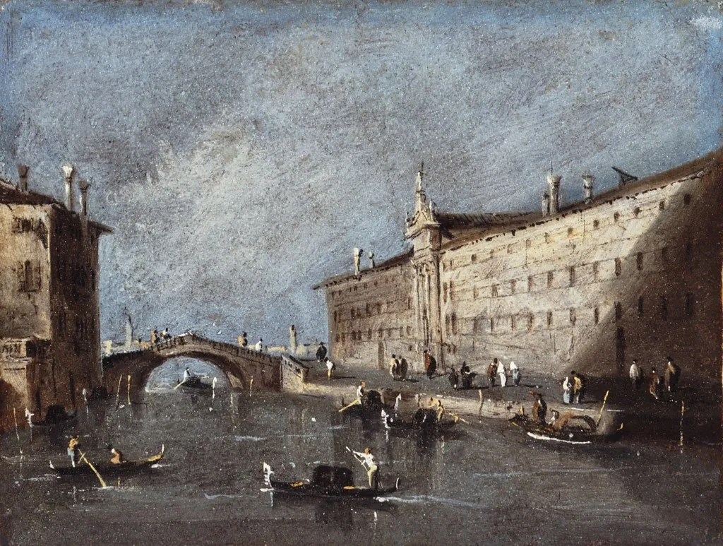 The Island S. Cristoforo di Murano, by Francesco Guardi, unspecified, 1790