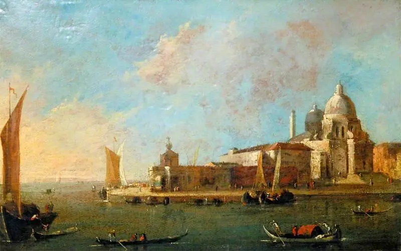 Venice: View of Santa Maria della Salute and the Dogana, by Francesco Guardi