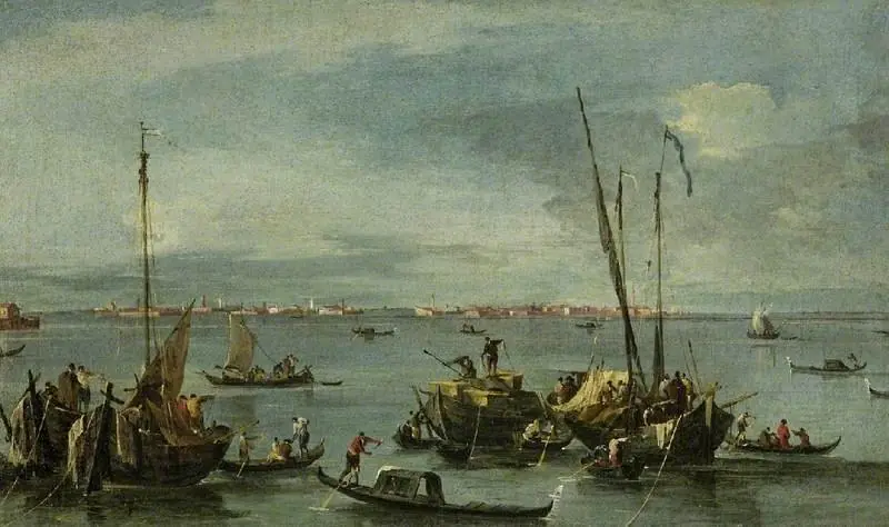 View towards Murano from the Fondamente Nuove, Venice, by Francesco Guardi
