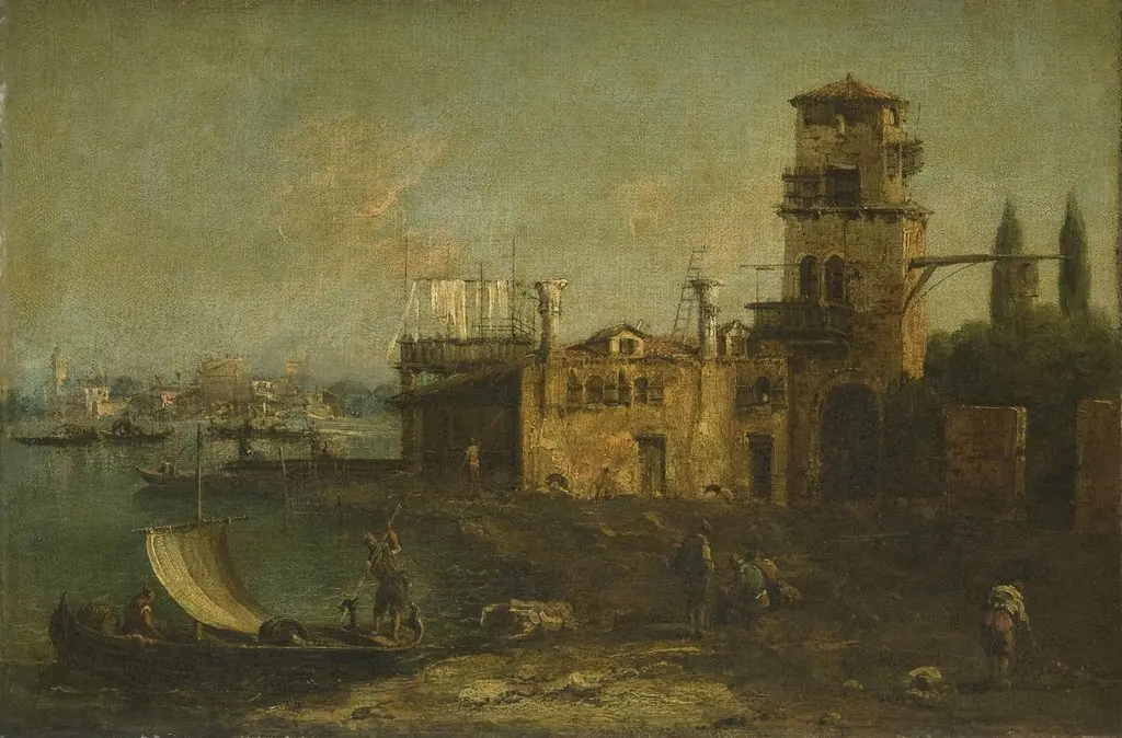 Villa by the Sea, by Francesco Guardi