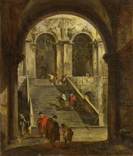Yard, by Francesco Guardi
