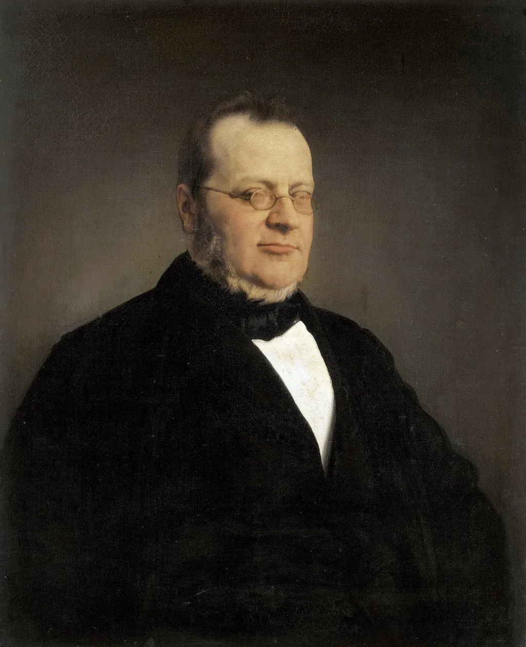 Portrait de Camille Cavour, by Francesco Hayez, oil, 1864