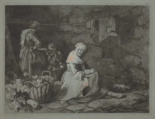 Interior of a House, by Francesco Londonio