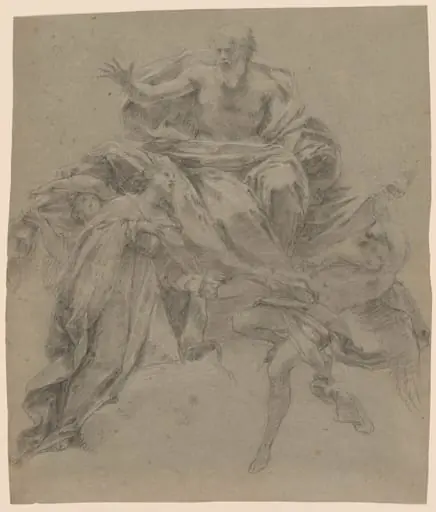 The Immaculate Conception with God the Father and Angels, by Francesco Mancini