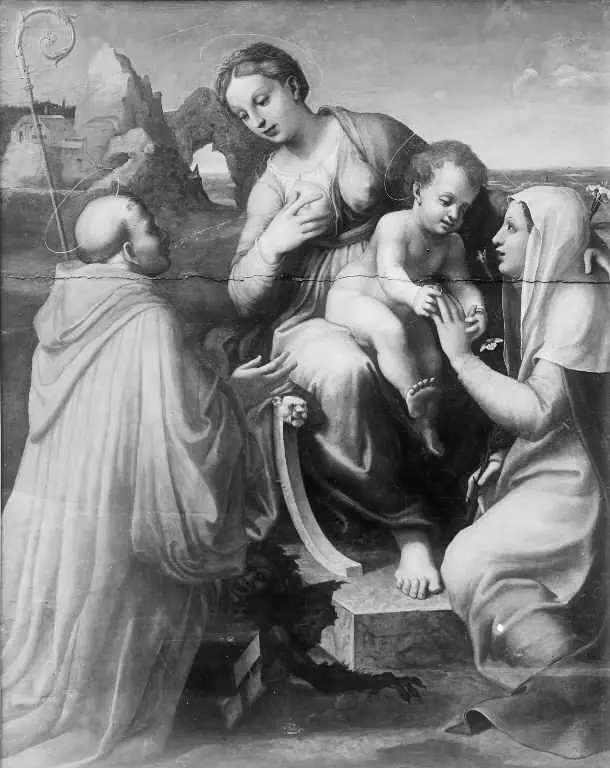 The Madonna and Child with Saints, by Francesco Menzocchi
