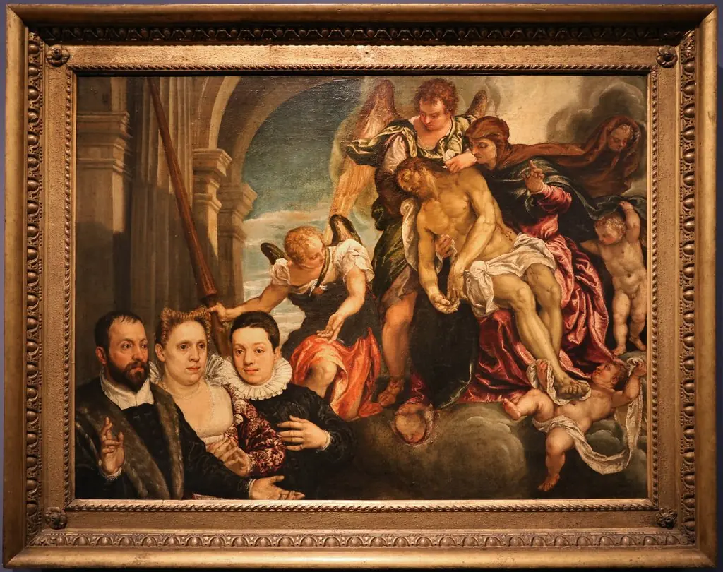Pietá mit Stifterfamilie, by Francesco Montemezzano