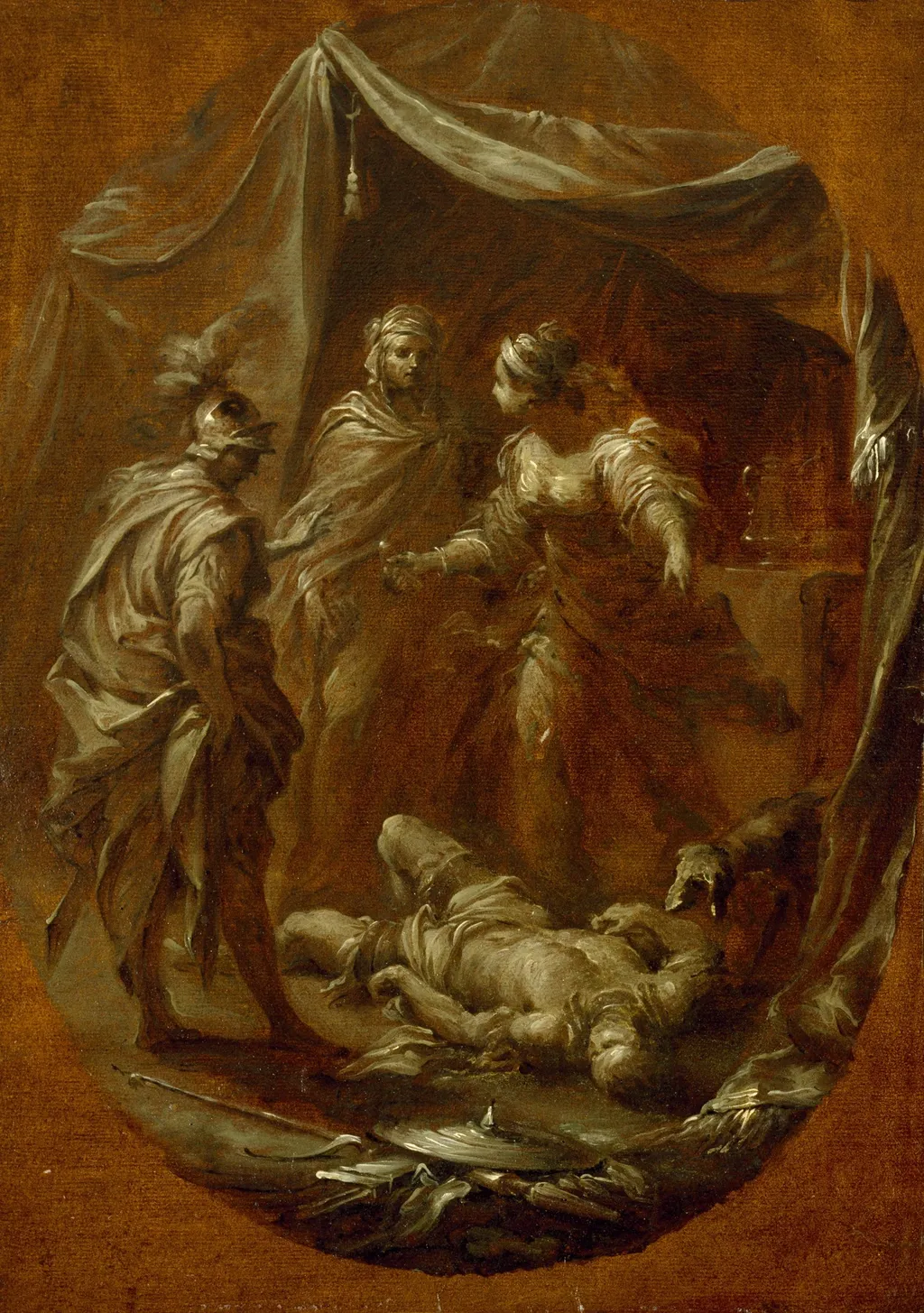 Jael and Sisera, by Francesco Monti, unspecified, 1735
