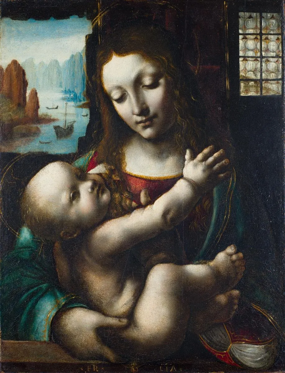 Maria mit Kind, by Francesco Napoletano, oil, 1499