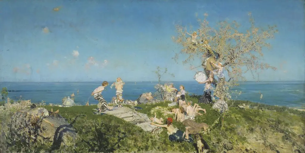 Springtime and Love, by Francesco Paolo Michetti