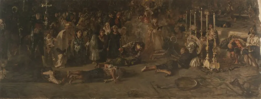 The Vote (Sketch), by Francesco Paolo Michetti