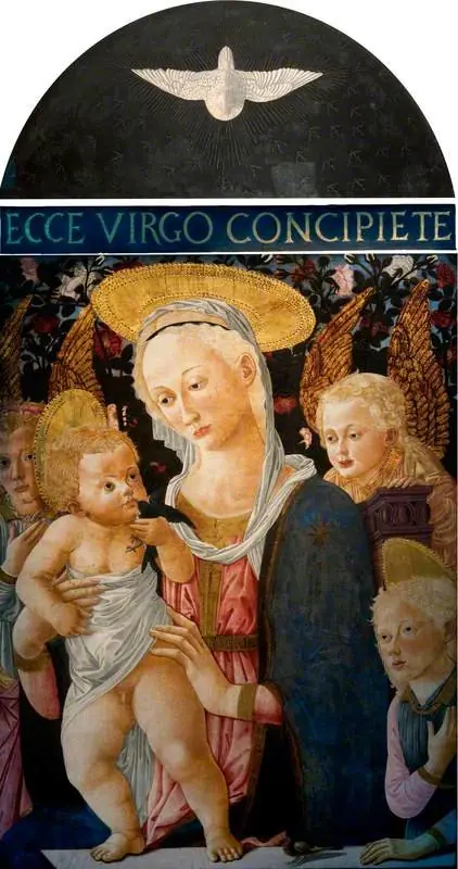 Virgin and Child with Angels, by Francesco Pesellino