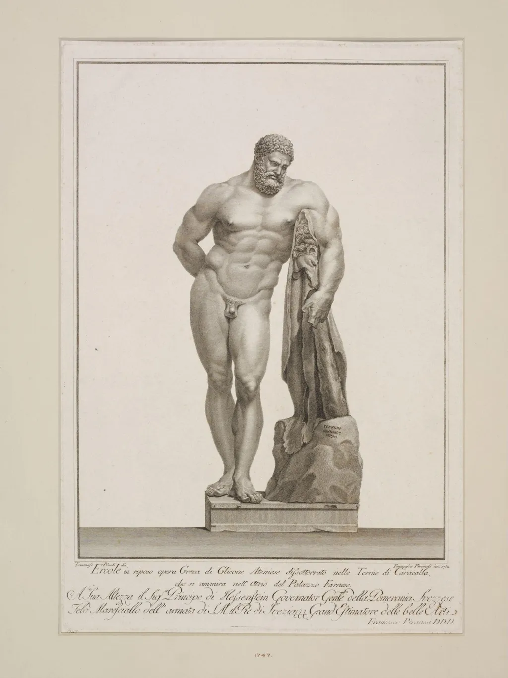 Ercole in Riposo, by Francesco Piranesi, 1850