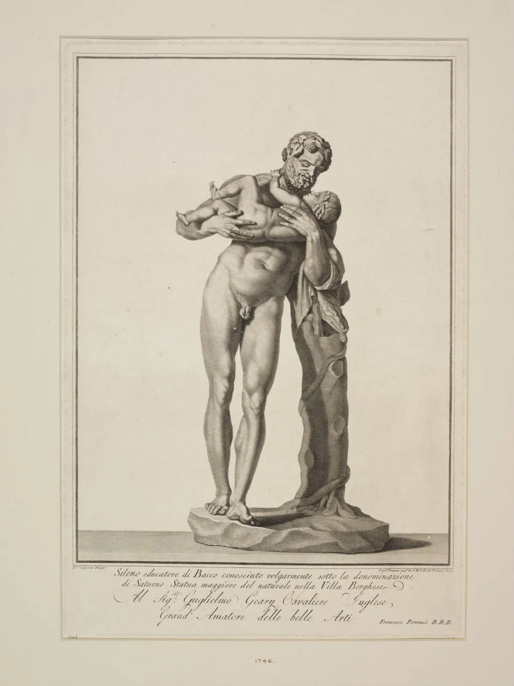 Sileno Educatore di Bacco, by Francesco Piranesi, 1850