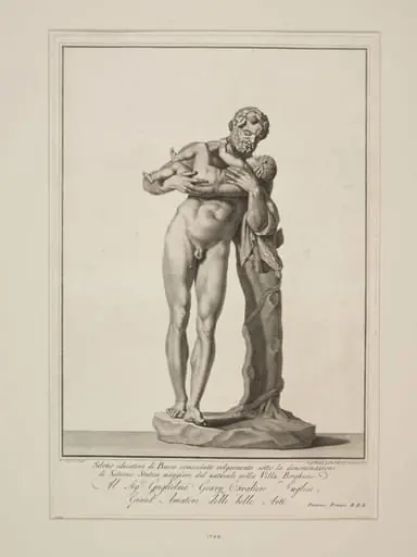 Sileno Educatore di Bacco, by Francesco Piranesi