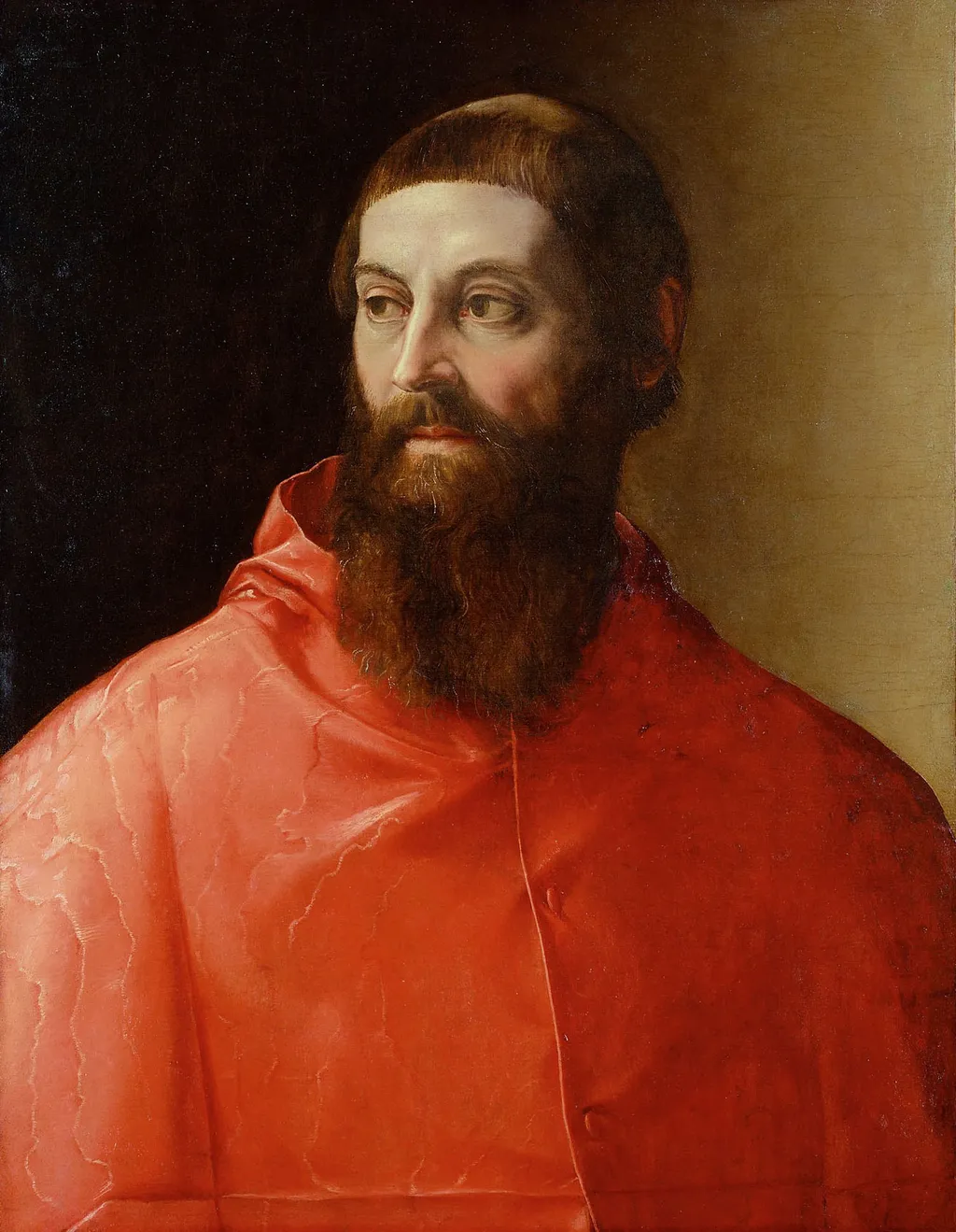 Cardinal Rodolfo Pio, by Francesco Salviati, oil, 1545