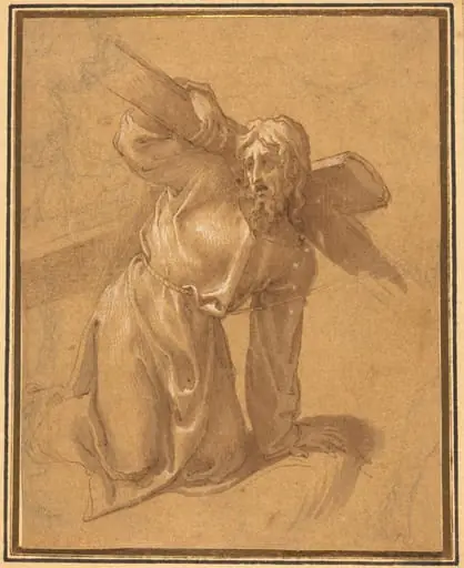 Christ Falling under the Cross, by Francesco Salviati