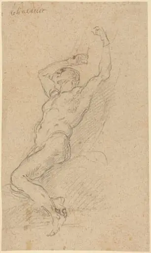 A Nude Man Chained to a Rock, by Francesco Solimena