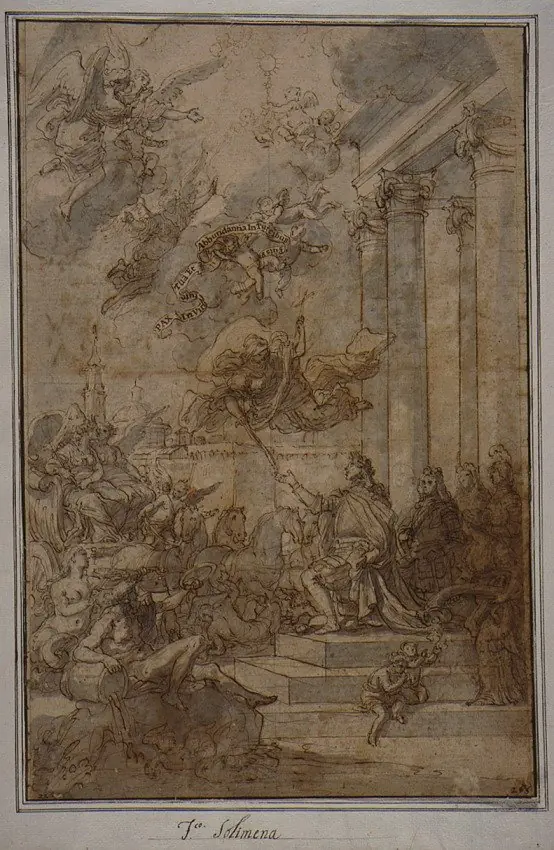 Allegory of the Entry of Charles Bourbon into Naples, by Francesco Solimena
