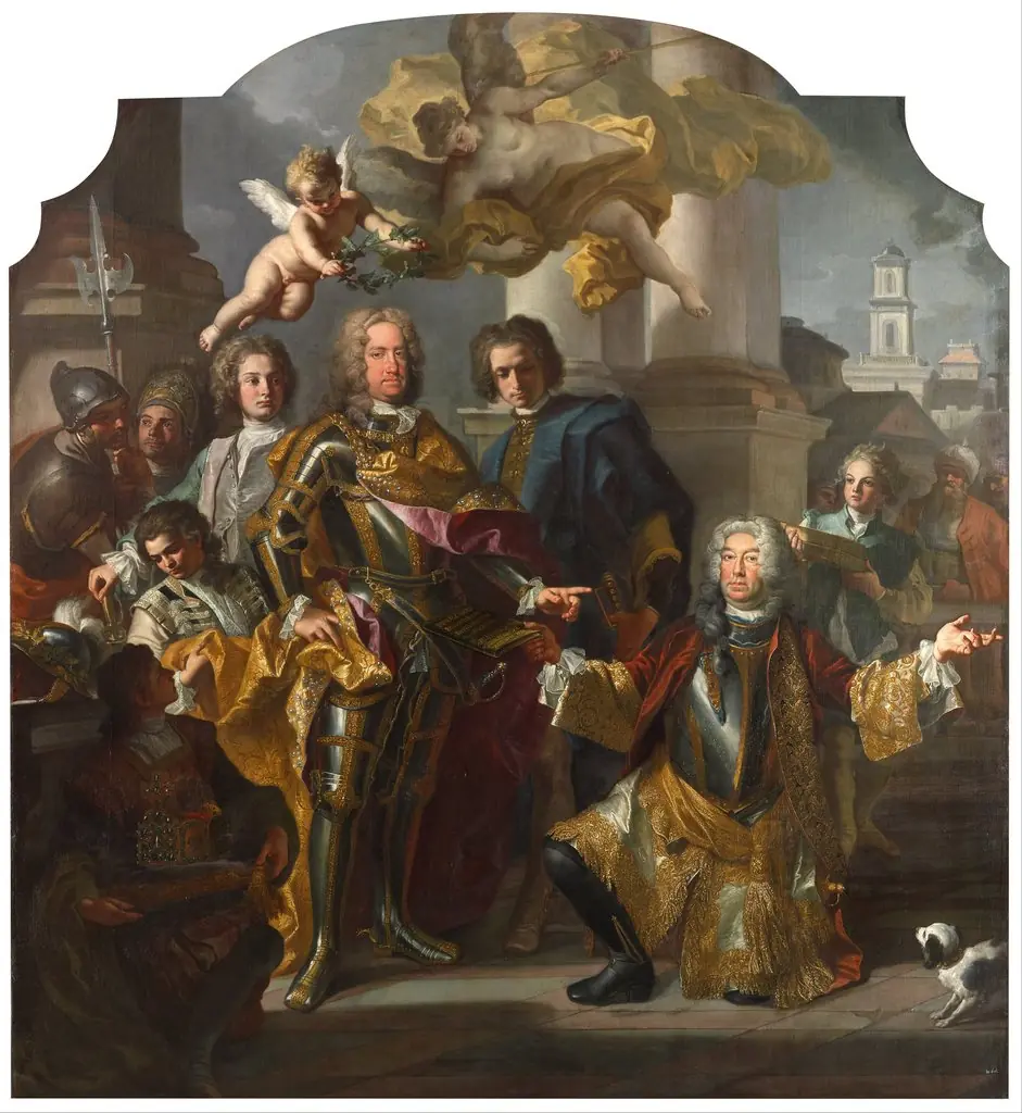 Emperor Charles VI and Gundacker, Count Althann, by Francesco Solimena