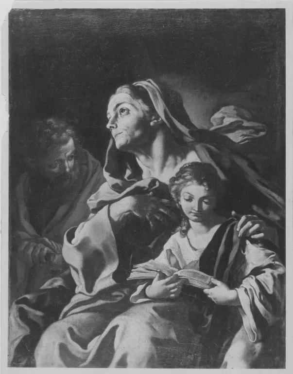 Hl. Anna mit Joachim und Maria, by Francesco Solimena, unspecified, 1702