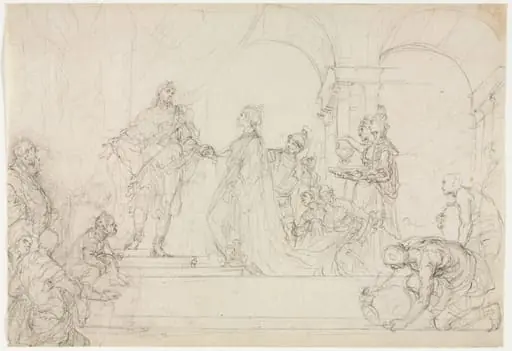 Meeting of Solomon and Queen of Sheba, by Francesco Solimena