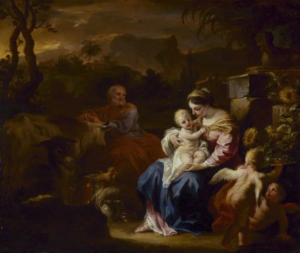 The Rest on the Flight into Egypt, by Francesco Solimena