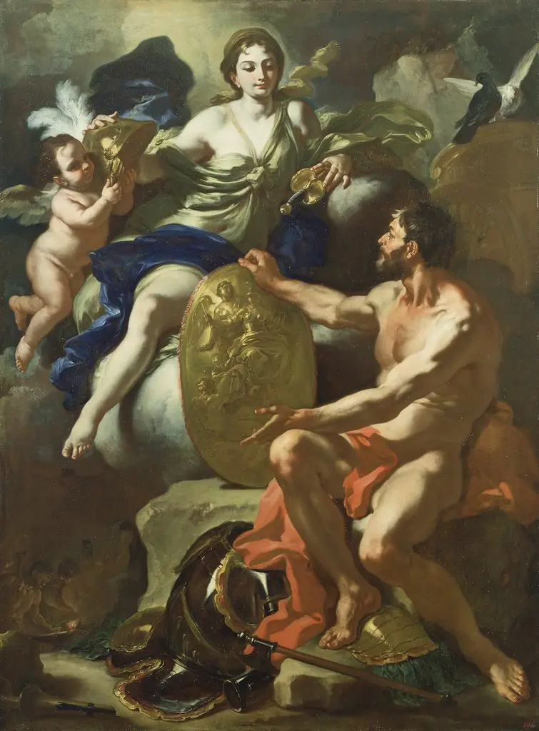 Venus at the Forge of Vulcan, by Francesco Solimena