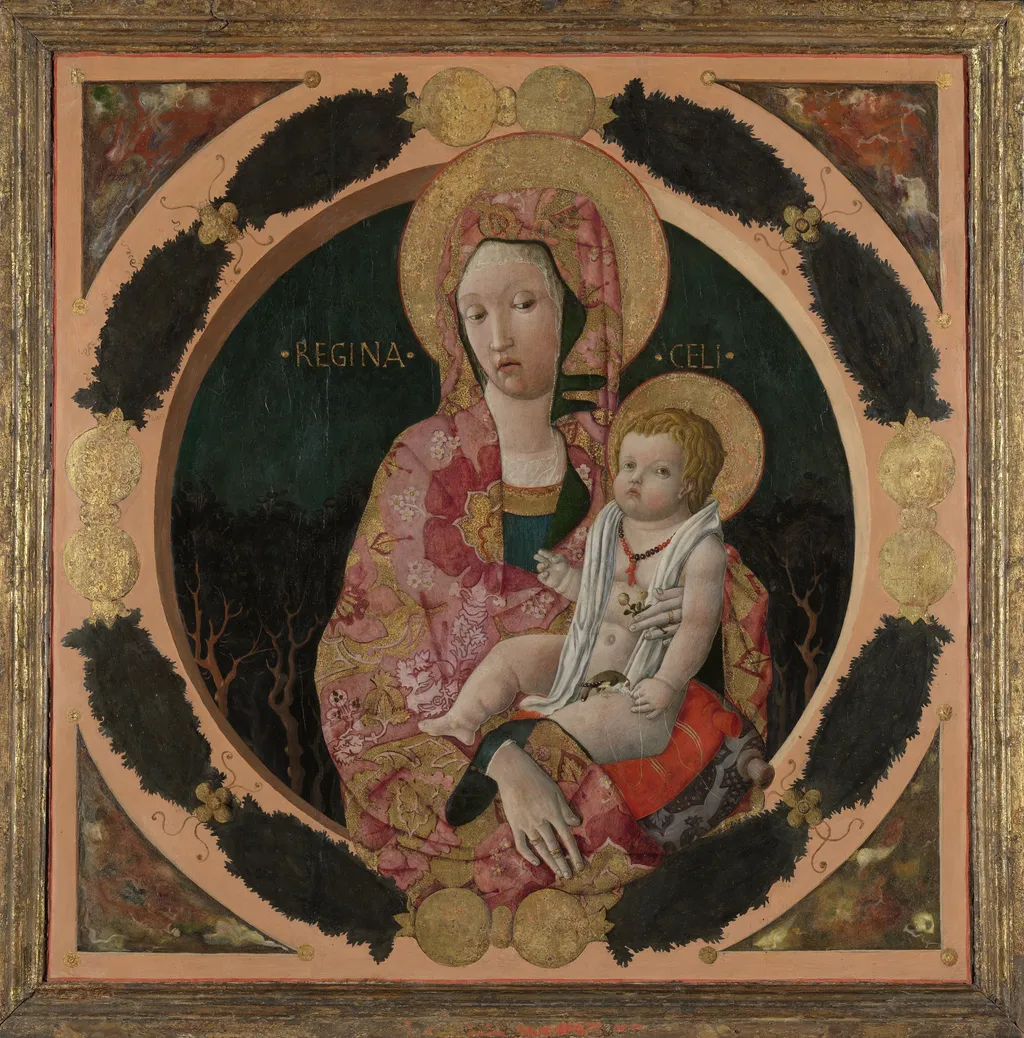 Virgin and Child, by Francesco Squarcione, oil, 1450