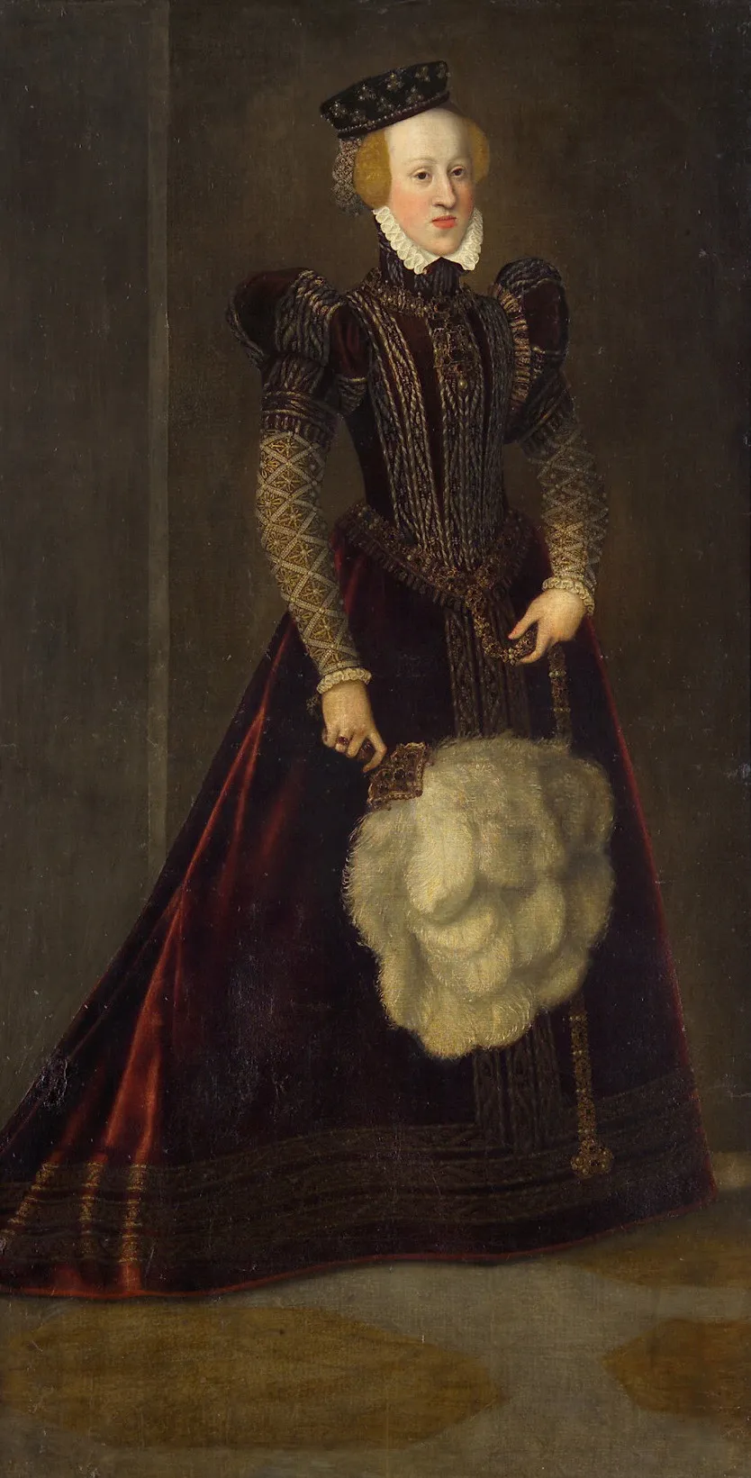 Erzherzogin Johanna (1547-1578), Großherzogin von Toskana, Bildnis in ganzer Figur, by Francesco Terzi, oil, 1565