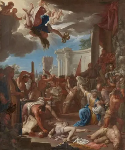 Het martelaarschap van de zeven broers, de zonen van de heilige Felicitas, by Francesco Trevisani