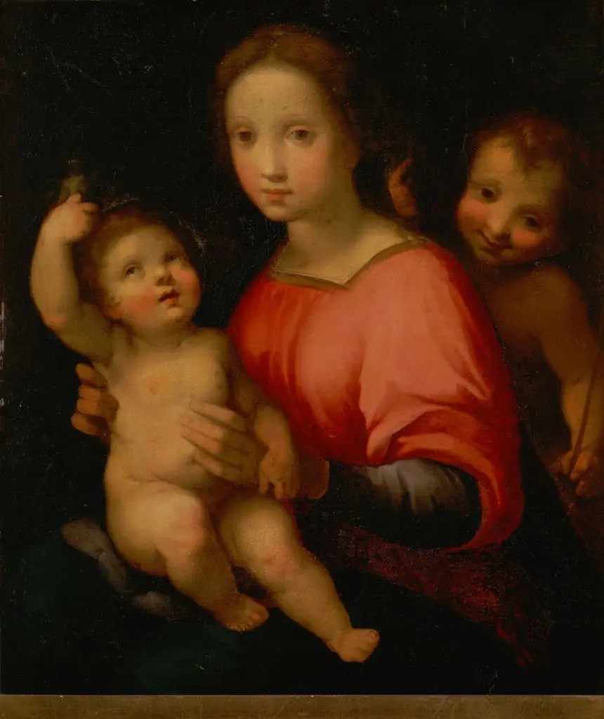 Madonna and Child with Saint John, by Francesco Vanni
