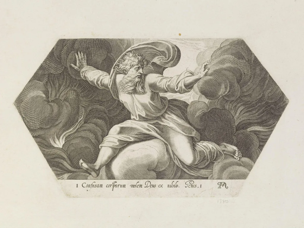 God Creating Heaven, by Francesco Villamena