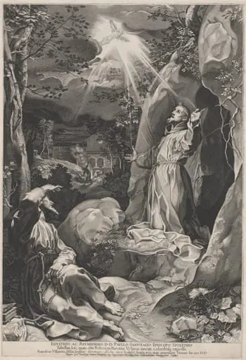 Saint Francis Receiving the Stigmata, by Francesco Villamena