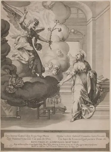 The Annunciation, by Francesco Villamena