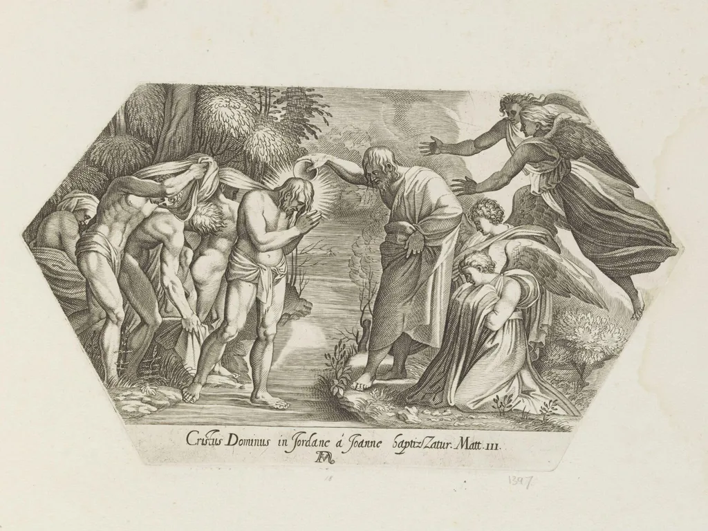 The Baptism of St. John, by Francesco Villamena