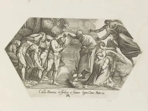 The Baptism of St. John, by Francesco Villamena