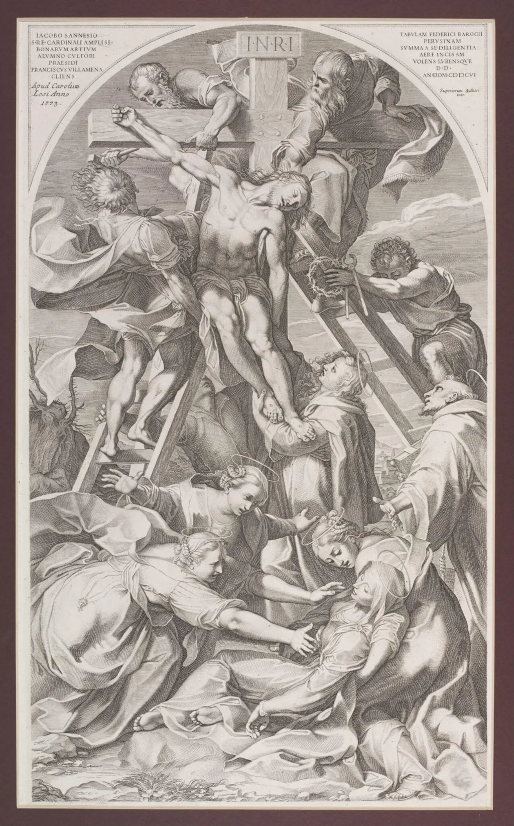 The Taking Down from the Cross, by Francesco Villamena