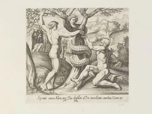 The Temptation of Adam, by Francesco Villamena