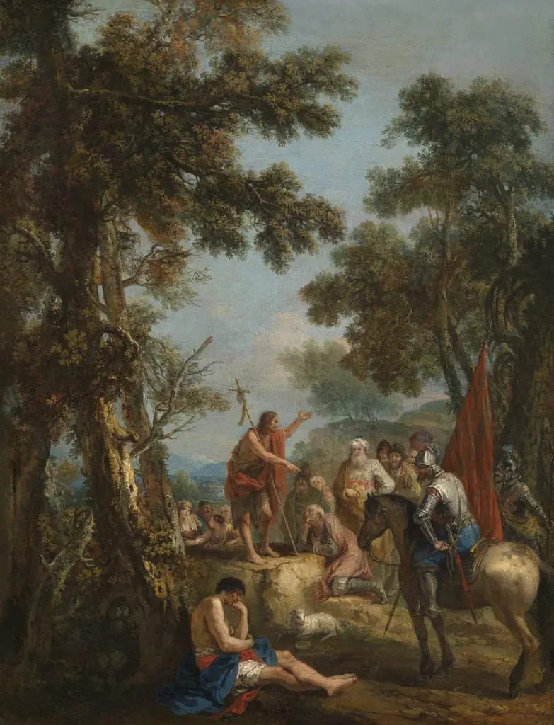 John the Baptist Preaching, by Francesco Zuccarelli