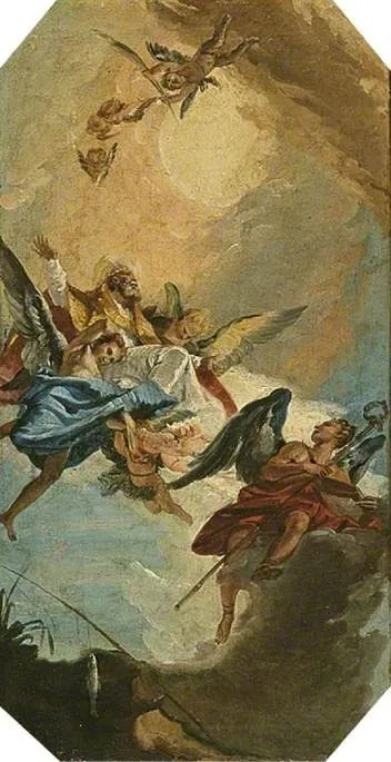 The Apotheosis of St Zeno, by Francesco Zugno, oil, 1757