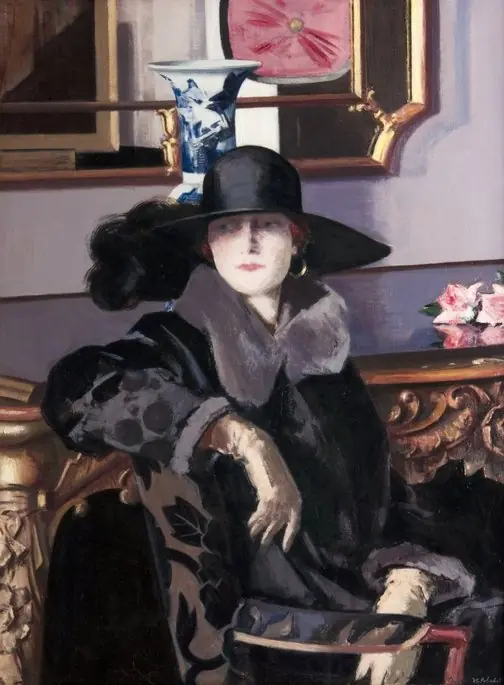 A Lady in Black, by Francis Cadell