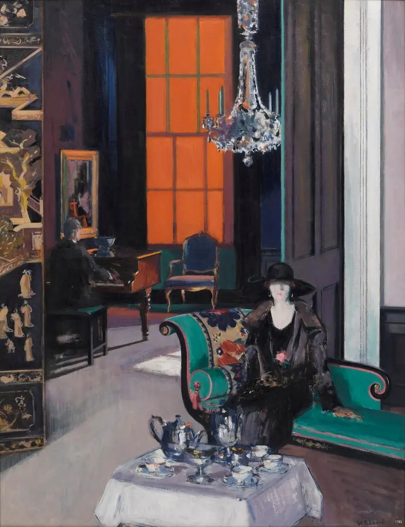 Interior: The Orange Blind, by Francis Cadell