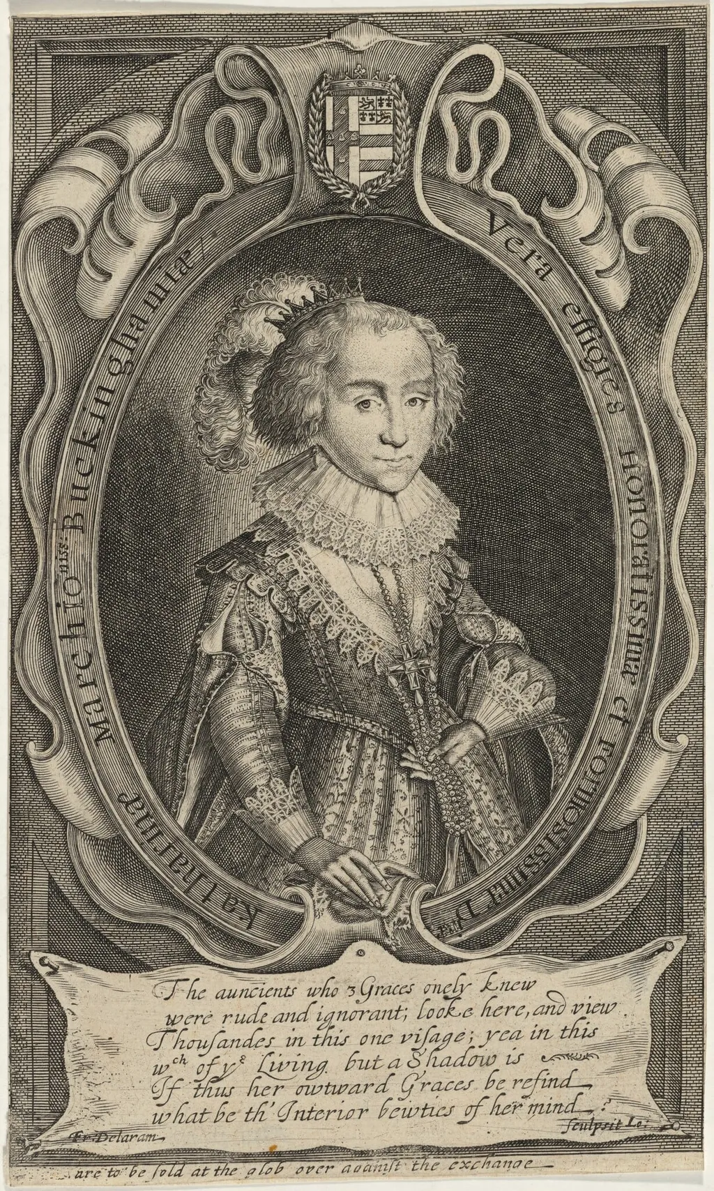 Catherine Mannes, by Francis Delaram, ink, 1608