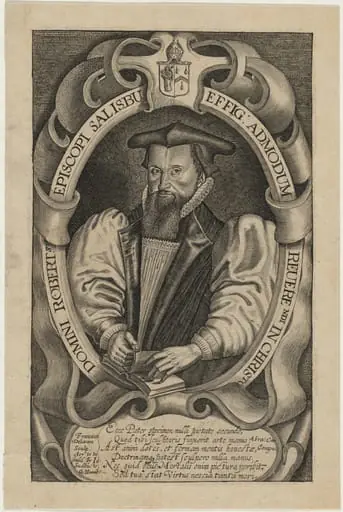 Domini Robert Episcopi Salisbury (Robert Abbot, Bishop of Salisbury), by Francis Delaram