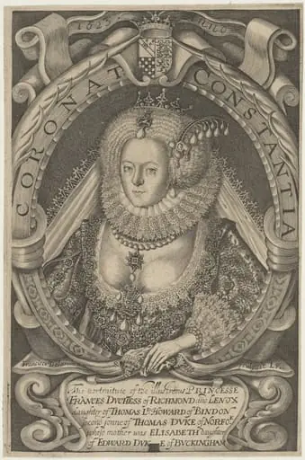 Frances Howard, Duchess of Richmond, by Francis Delaram