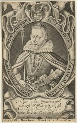 Guliemus Segar (Sir William Segar), by Francis Delaram
