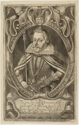 Guliemus Segar (Sir William Segar, Garter King of Arms), by Francis Delaram