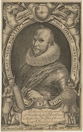 Horaty Veer, Equitus (Horace Vere, Lord Vere of Telbury), by Francis Delaram